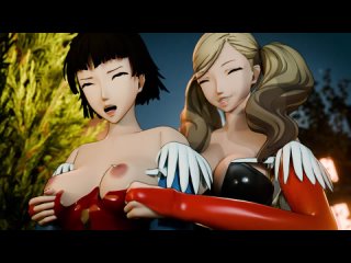 amateur throwaway | niijima makoto, ann takamaki (persona 5) [hentai 3d]